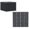 Outsunny 11 Pcs Plastic Interlocking Deck Tiles, 12" x 12" Non-slip Outdoor Flooring Tiles, 11 sq.ft. per Pack, All Weather for Indoor Outdoor Patio Balcony, Grey