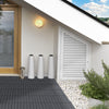 Outsunny 11 Pcs Plastic Interlocking Deck Tiles, 12" x 12" Non-slip Outdoor Flooring Tiles, 11 sq.ft. per Pack, All Weather for Indoor Outdoor Patio Balcony, Grey