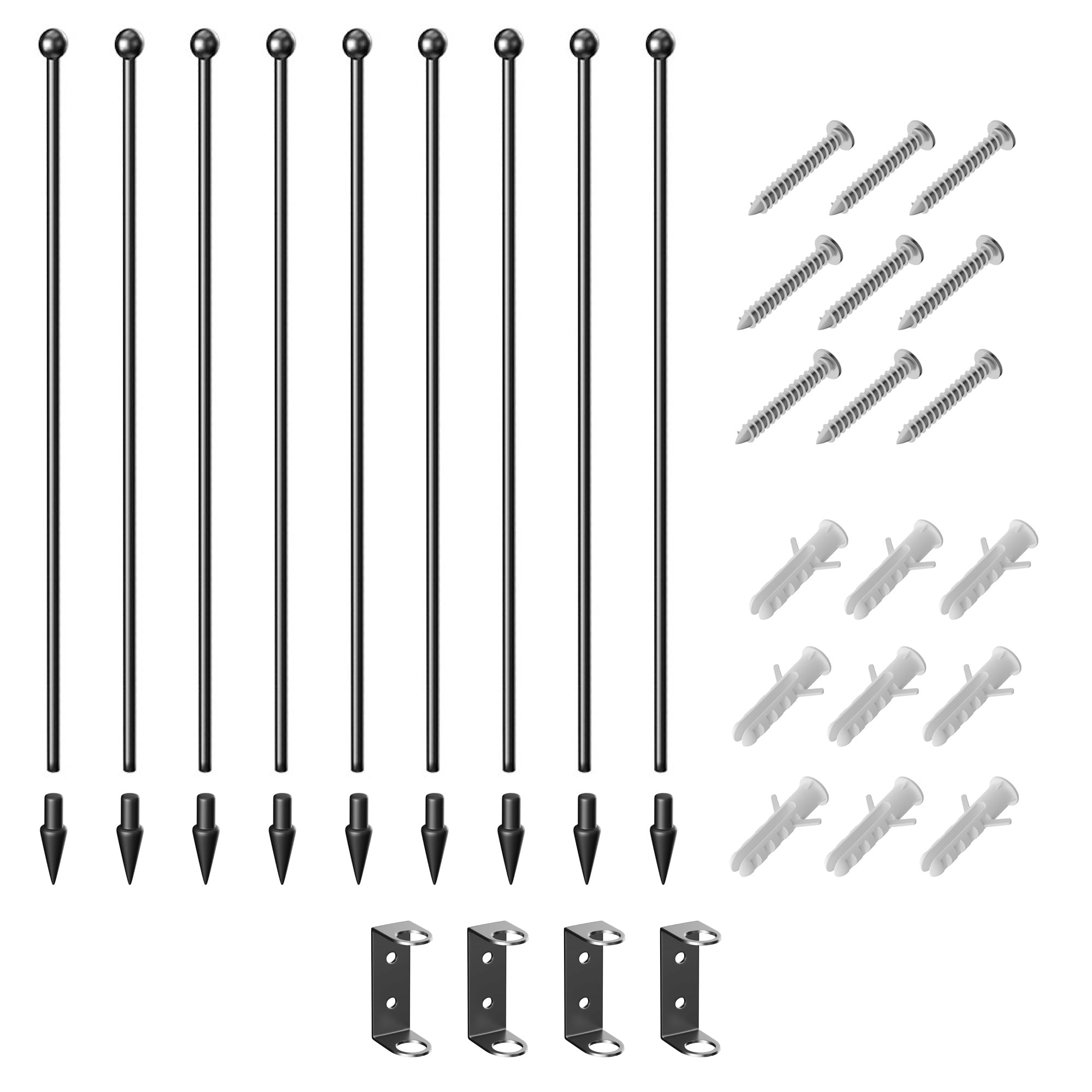 PawHut Heavy Duty Dog Playpen, Steel Dog Pen with Door, Pet Exercise Fence, Outdoor Indoor DIY Design for Small and Medium Dogs, 31.5" Height, 8 Panels
