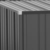 Outsunny 5' x 3' Outdoor Storage Shed, Steel Garden Shed with Single Lockable Door and Gloves, Tool Storage House for Backyard, Patio, Lawn, Black