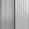 Outsunny 5' x 3' Outdoor Storage Shed, Steel Garden Shed with Single Lockable Door and Gloves, Tool Storage House for Backyard, Patio, Lawn, Black