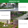 Outsunny Garden Decorative Fence 4 Panels 44in x 12ft Steel Wire Border Edging for Landscaping