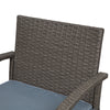 Outsunny 3 Pieces Patio Bar Set Wicker Garden Bistro Set Outdoor Furniture PE Rattan Table and Stools with Seat Cushion, Grey
