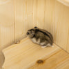 PawHut Fir Wood Hamster Cage Mouse Rats Small Animals Play House Exercise Activity Center, 47.25"H