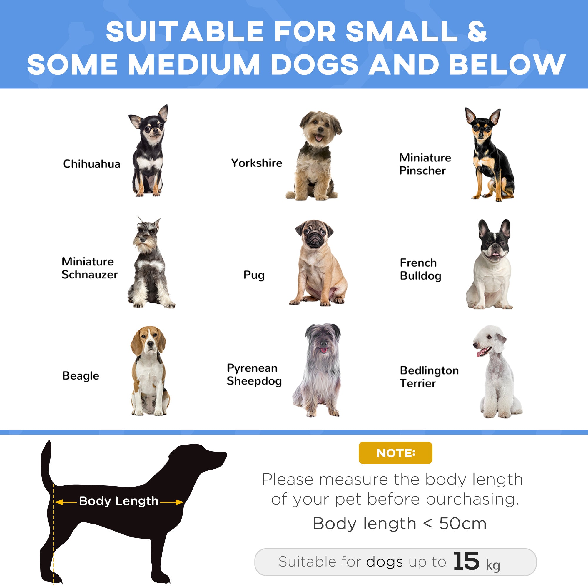 PawHut Raised Pet Bed Modern Dog Cat Sofa with Soft Cushion, Removable Cover, for Small and Medium Dogs - Black