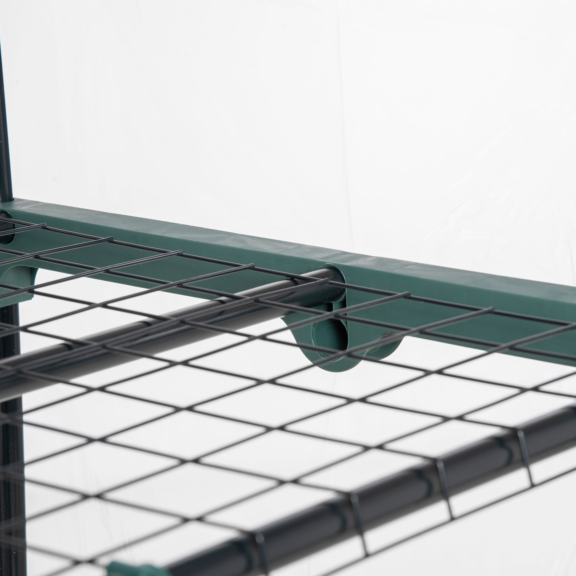 Outsunny 5 Tier Mini Greenhouse, Portable Outdoor Flower Stand with Shelf Clips, Indoor Greenhouse with Steel Frame, Transparent, 27.25" x 19.25" x 76", Clear