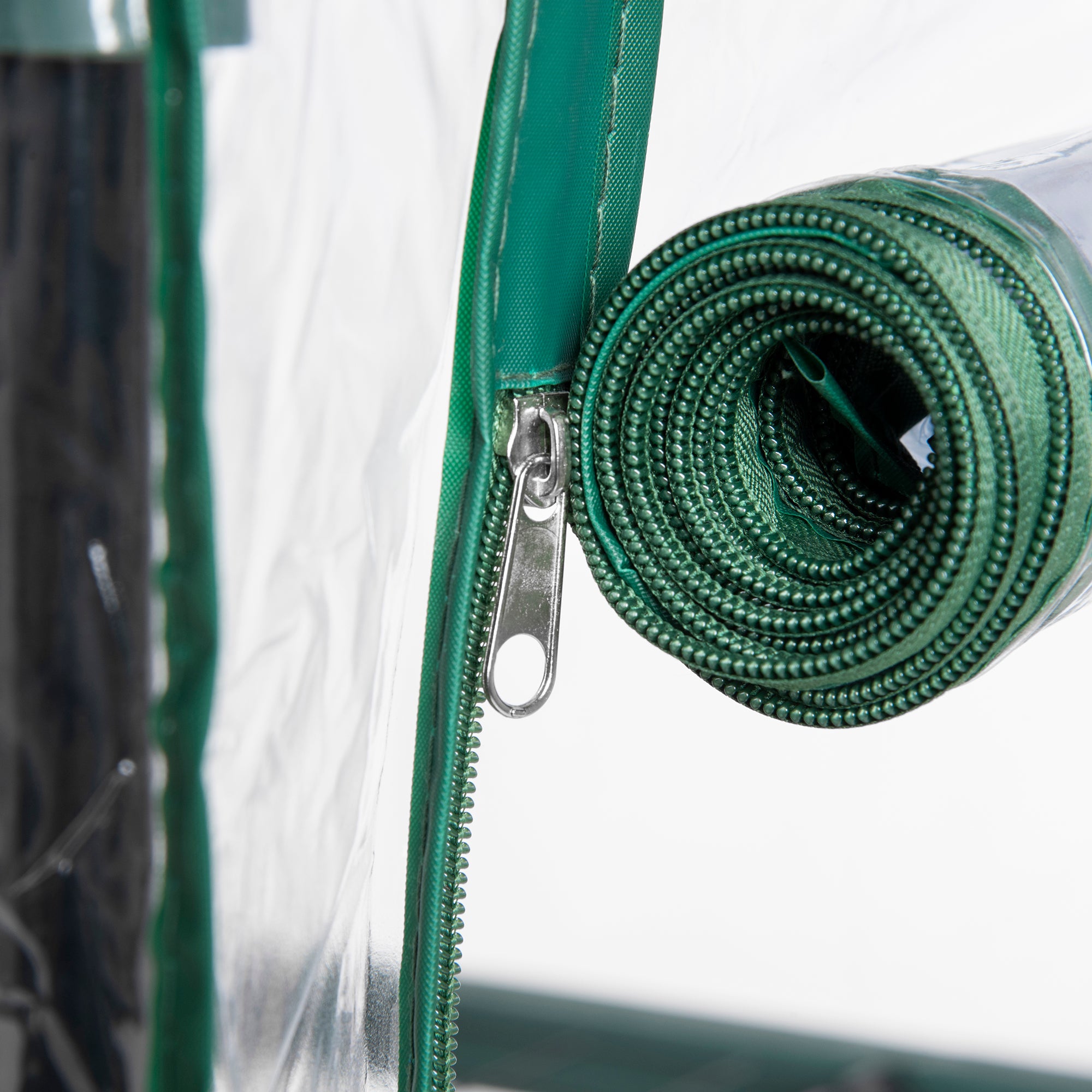 Outsunny 5 Tier Mini Greenhouse, Portable Outdoor Flower Stand with Shelf Clips, Indoor Greenhouse with Steel Frame, Transparent, 27.25" x 19.25" x 76", Clear