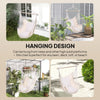 Outsunny Hammock Chair Swing Hanging Macrame Chair Cotton w/ Two Soft Seat Cushions, for Bedroom Indoor Outdoor Ideal Gift for Kids Lover Birthday Present, White