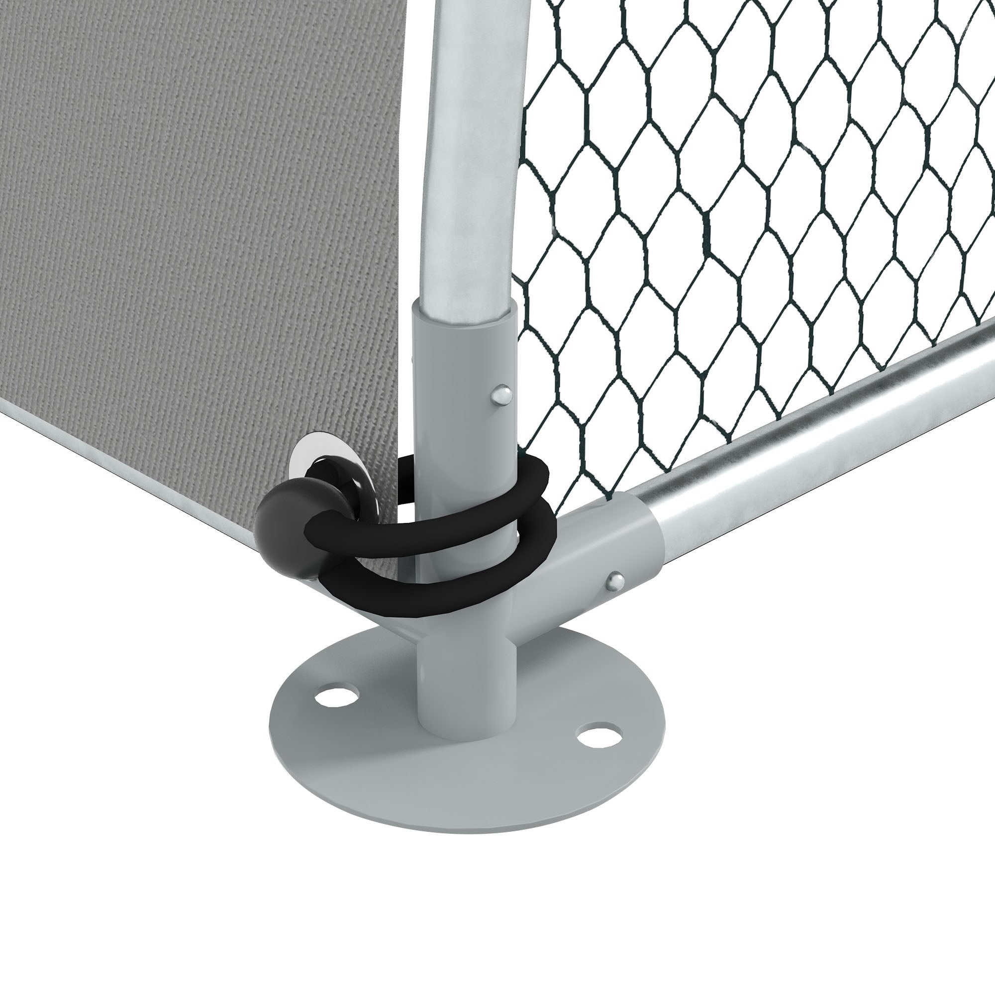 PawHut Walk In Chicken Run, Galvanised Chicken Coop Outdoor with Cover, Poultry Cage, for 8-12 Chickens, Hens, Ducks, Rabbits, 3 x 1.9 x 2.2m - Silver Tone