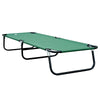 Outsunny Folding Camping Cot for Adults Portable Outdoor Sleeping Bed for Office Beach Home, Green