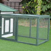 PawHut 77" Chicken Coop Hen House Rabbit Hutch Poultry Cage Pen Outdoor Backyard with Nesting Box Run Green