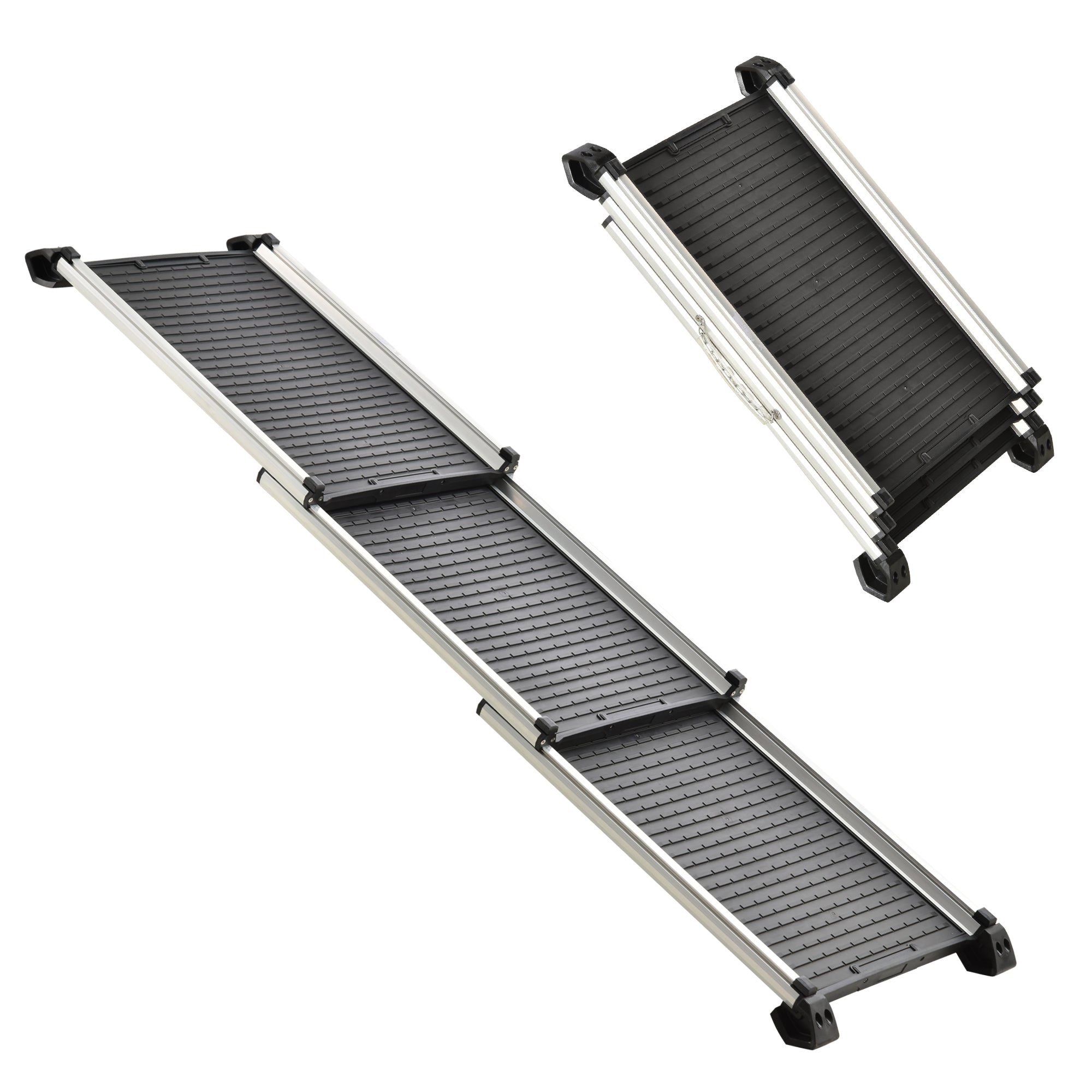 PawHut 28" - 62.5" Telescoping Dog & Pet Ramp with Lightweight Aluminum Design & Anti-Skid Surface for Elderly Pets