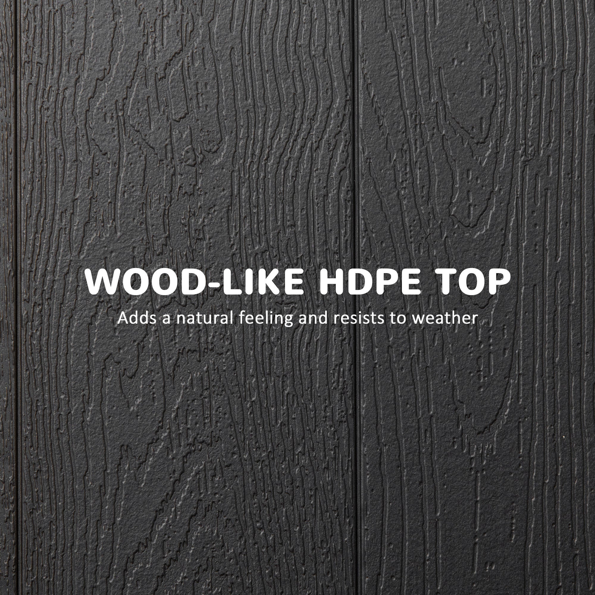 Outsunny 6 FT Folding Outdoor Dining Table for 6, Rectangular Foldable Patio Table with HDPE Tabletop and Steel Frame, Dark Grey