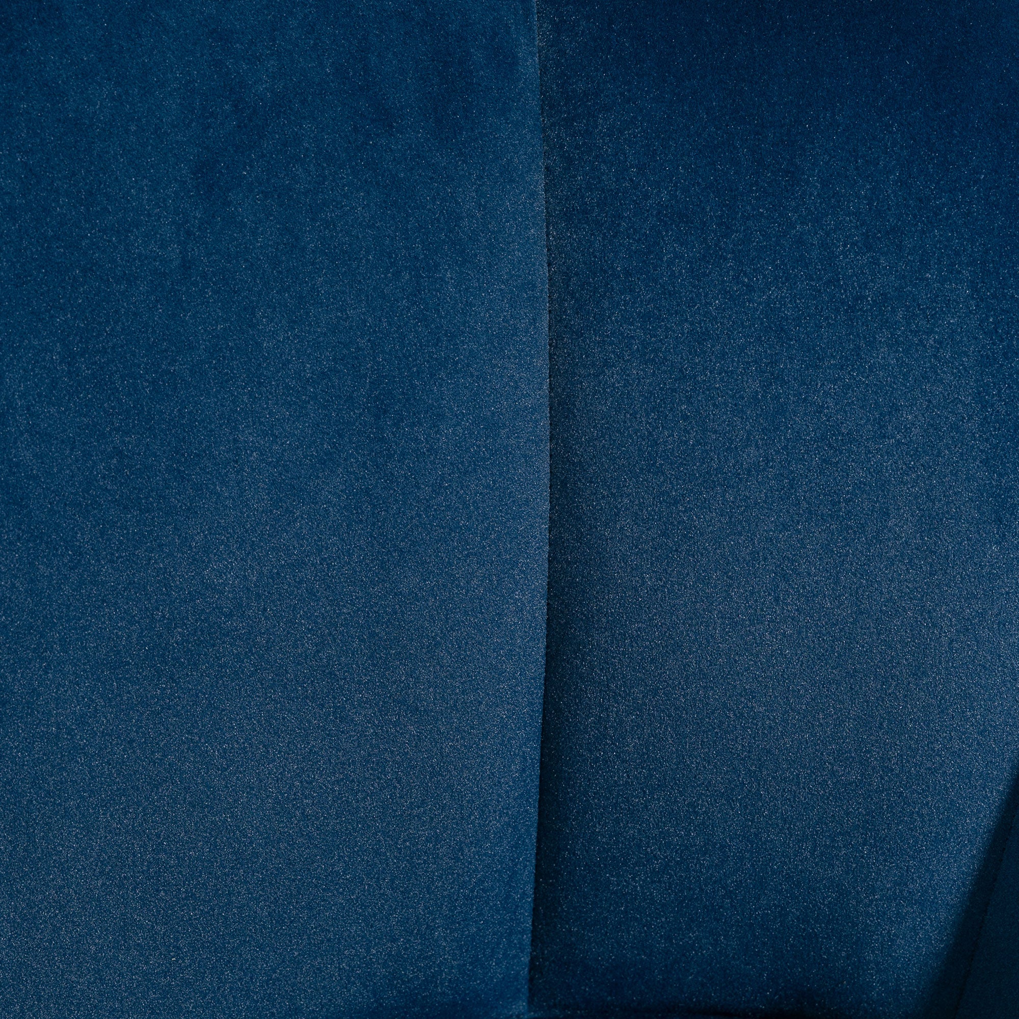 HOMCOM Modern Accent Chairs with Cushioned Seat, Upholstered Velvet Armchair for Bedroom, Living Room Chair with Arms and Wood Legs, Blue