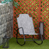 Outsunny Garden Rocking Chair, Outdoor Indoor Texteline Rocker for Patio, Balcony, Porch, Grey
