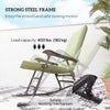 Outsunny Folding Outdoor Rocking Chair Set of 2, Oversized Patio Rocking Camping Chair Set with 400 lbs. Capacity, Wide Seat, Padded High Back for Patio, Porch, Garden, Dark Green
