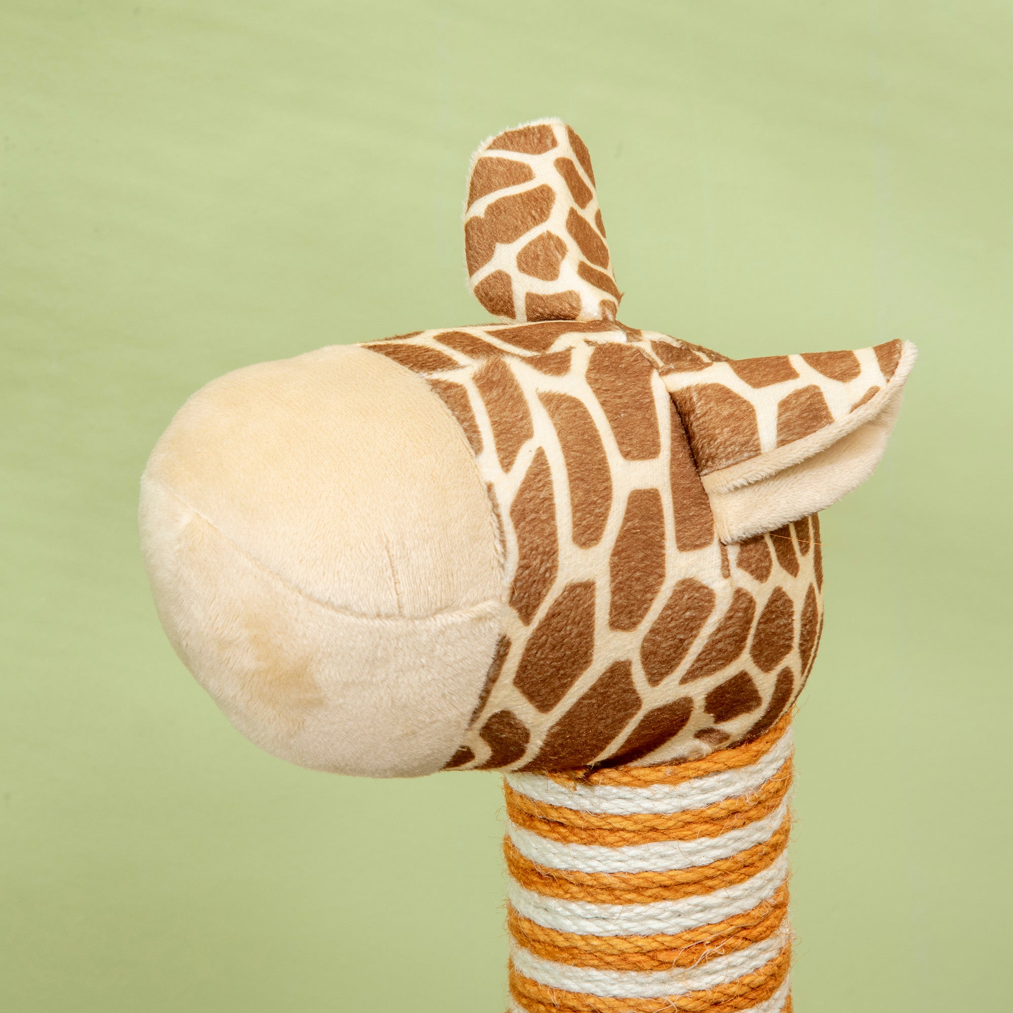 PawHut Cat Tree for Indoor Cats Cute Giraffe Kitten Play Tower w/ Scratching Posts, Tunnel, Toy Ball, 48.5 x 34.5 x 101cm - Beige