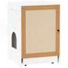 PawHut Cat Litter Box Enclosure, Hidden Litter Box Furniture with Pull-Out Tray, Indoor Cat Washroom with Storage Cabinet,  Scratching Mat, Oak