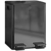 HOMCOM Dual Kitchen Garbage Bin, 2 x 5 Gallon (2 x 20 L) Trash Can with Foot Pedal, Soft-Close Garbage Can with Removable Inner Buckets, Fingerprint-Proof for Kitchen, Glossy Black