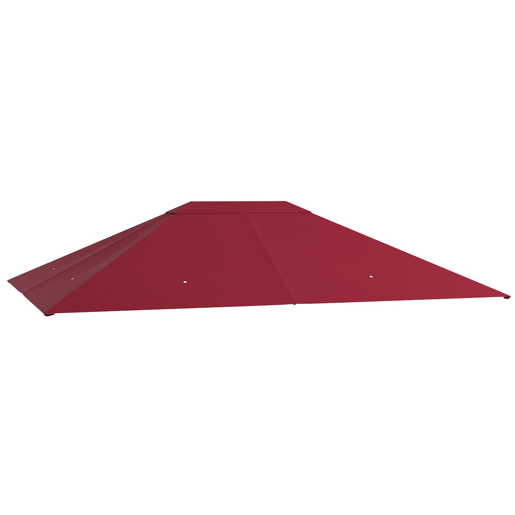 Outsunny 10' x 13' Gazebo Canopy Replacement, Outdoor Gazebo Cover Top Roof Replacement with Vents and Drain Holes, TOP COVER ONLY, Wine Red