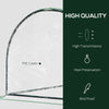 Outsunny 6' x 3' x 2.6' Mini Greenhouse Portable Hot House for Plants with Zippered Doors for Outdoor, Indoor, Garden, Clear