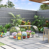 Outsunny 6' x 3' x 2.6' Mini Greenhouse Portable Hot House for Plants with Zippered Doors for Outdoor, Indoor, Garden, Clear