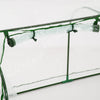 Outsunny 6' x 3' x 2.6' Mini Greenhouse Portable Hot House for Plants with Zippered Doors for Outdoor, Indoor, Garden, Clear