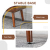 HOMCOM Bedroom Bench, End of Bed Bench with Button Tufted Design, PU Leather Upholstered Entryway Bench with Wood Legs, Brown