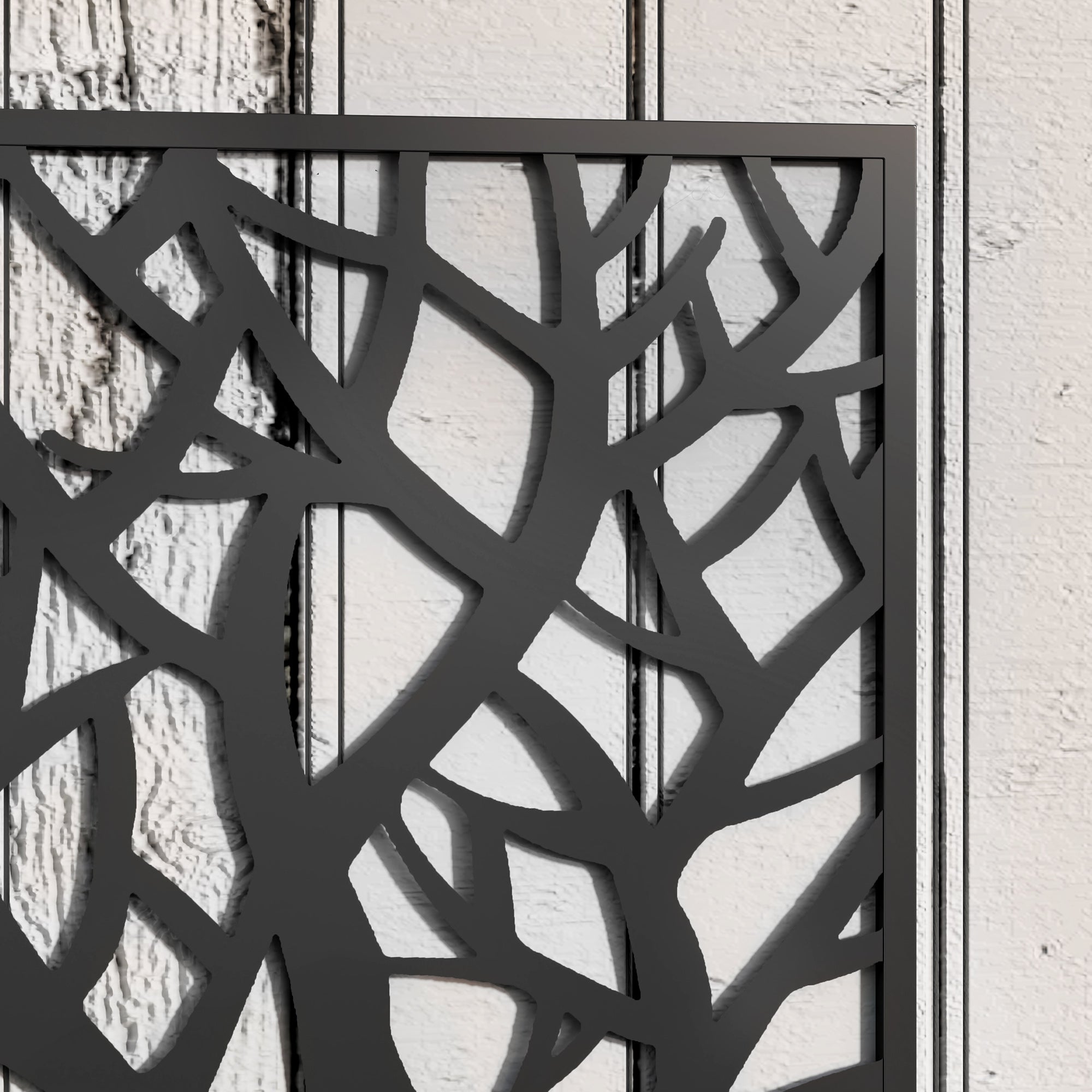 Outsunny Metal Raised Garden Bed with Trellis, Freestanding or Wall Mounted Garden Planter, Outdoor Planter Box with Privacy Panel for Garden, Patio, Balcony