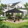 Outsunny 10' x 10' Pop Up Canopy Tent with Removable Sidewalls, Instant Shelter with Portable Roller Bag, 4 Sand Bags, Adjustable Height for Outdoor, Garden, Patio, Black
