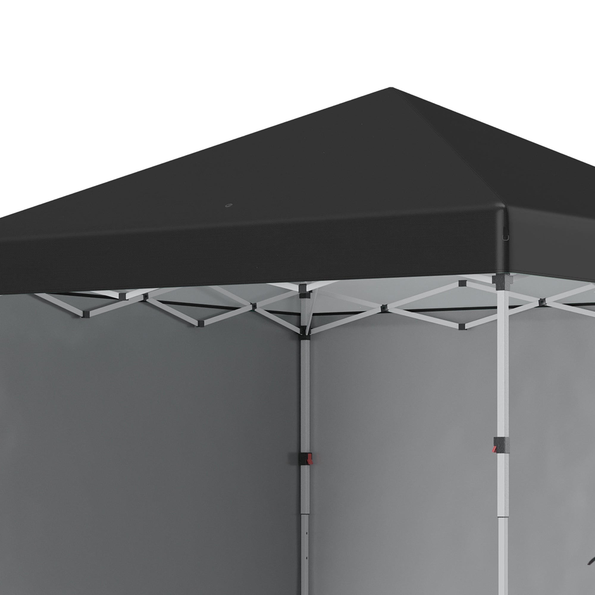 Outsunny 10' x 10' Pop Up Canopy Tent with Removable Sidewalls, Instant Shelter with Portable Roller Bag, 4 Sand Bags, Adjustable Height for Outdoor, Garden, Patio, Black