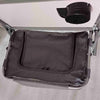 Outsunny Camping Director Chair for Adults, Aluminum Folding Camping Chair with Side Table, Cup Holder, Cooler Bag and Pocket, Grey