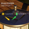Outsunny Solar Lamp Post Light, 50" LED Outdoor Street Light, Waterproof IP44 for Patio, Garden, Backyard, Pathway, Cool White