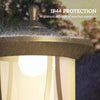 Outsunny Solar Lamp Post Light, 50" LED Outdoor Street Light, Waterproof IP44 for Patio, Garden, Backyard, Pathway, Cool White