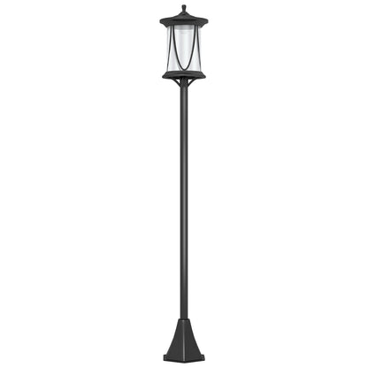 Outsunny Solar Lamp Post Light, 50" LED Outdoor Street Light, Waterproof IP44 for Patio, Garden, Backyard, Pathway, Cool White