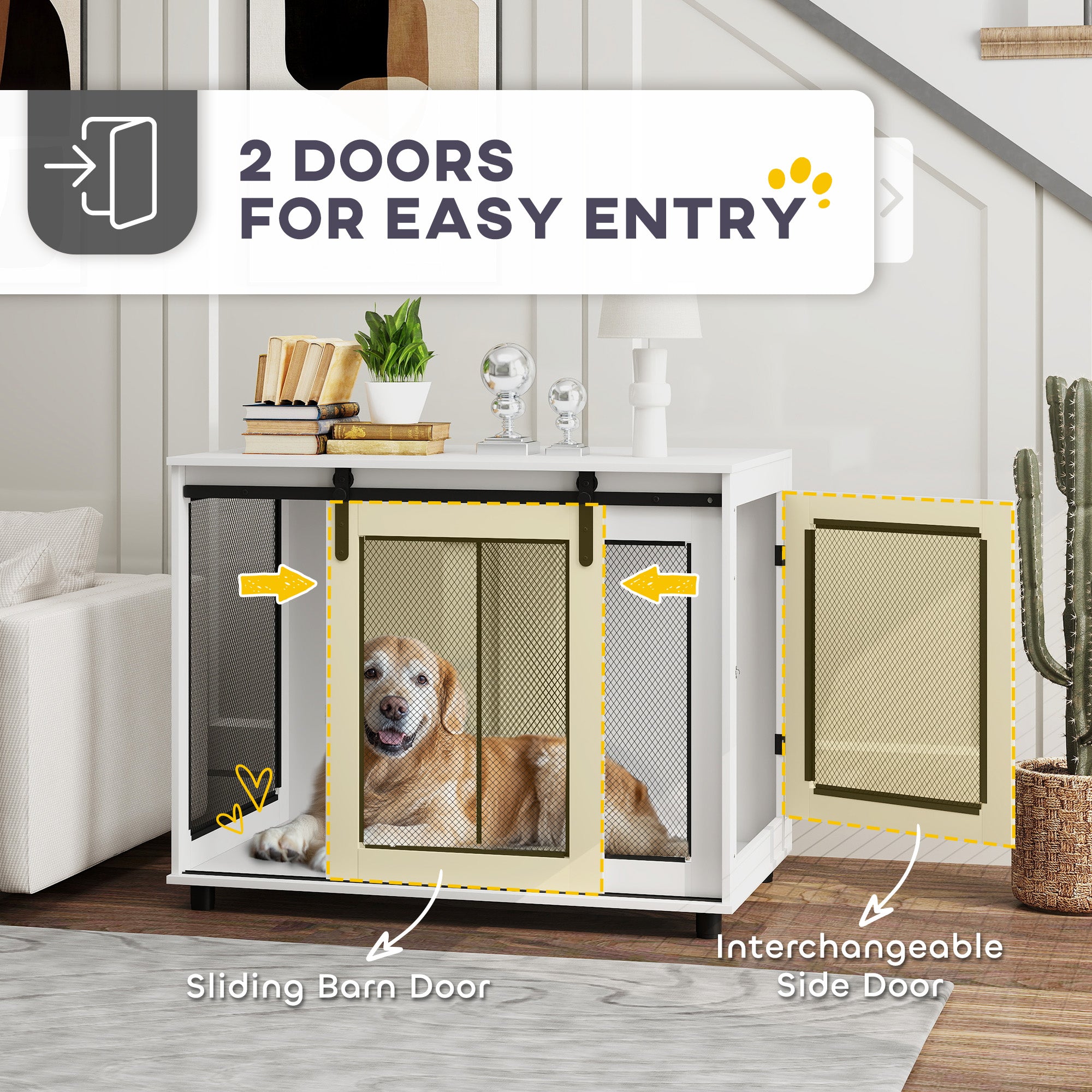 PawHut Dog Crate Furniture, 39