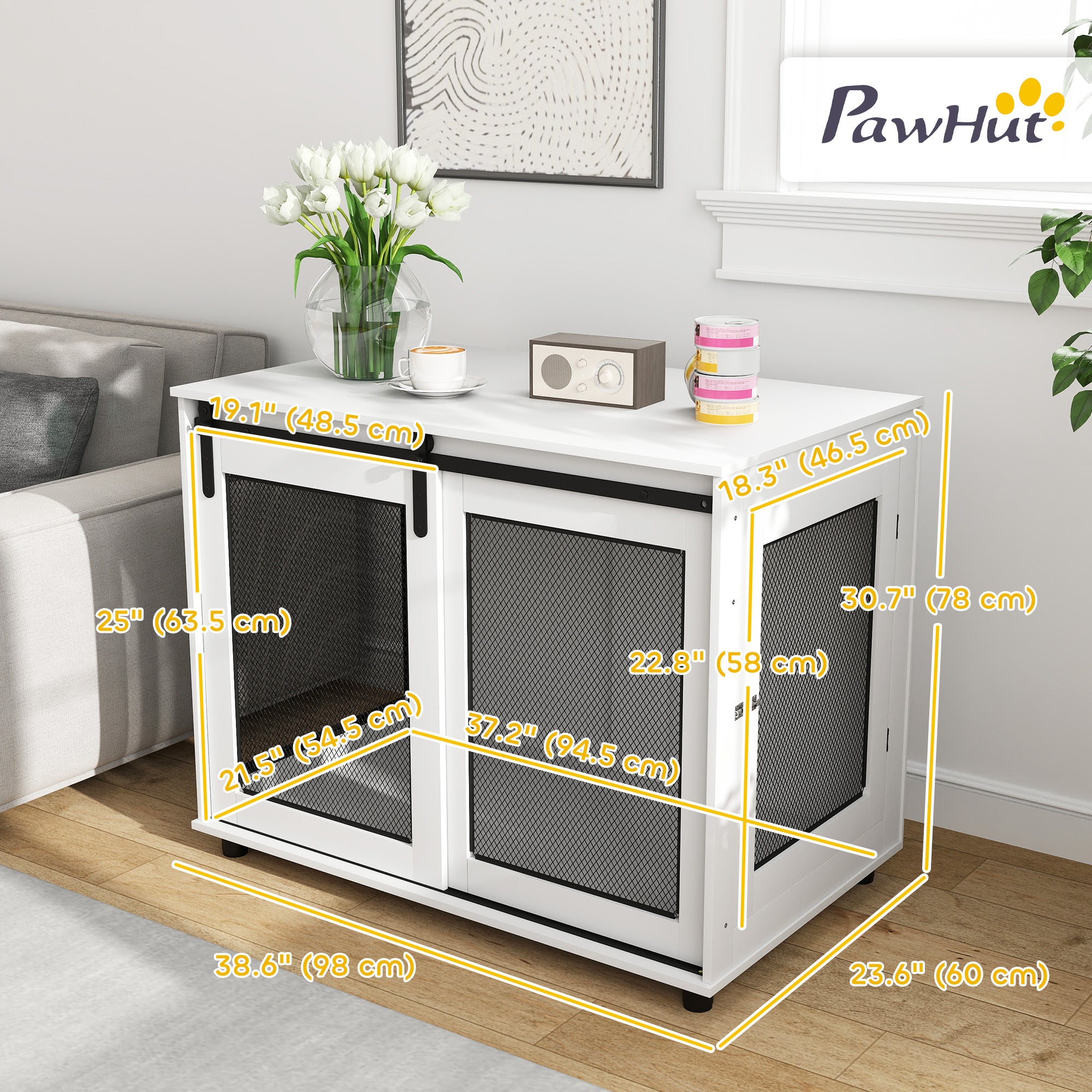 PawHut Dog Crate Furniture, 39