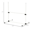 PawHut Set of 4 Dog Training Agility Gear Adjustable Jump Bar Pet Exercise Kit with Carrying Bag (White)