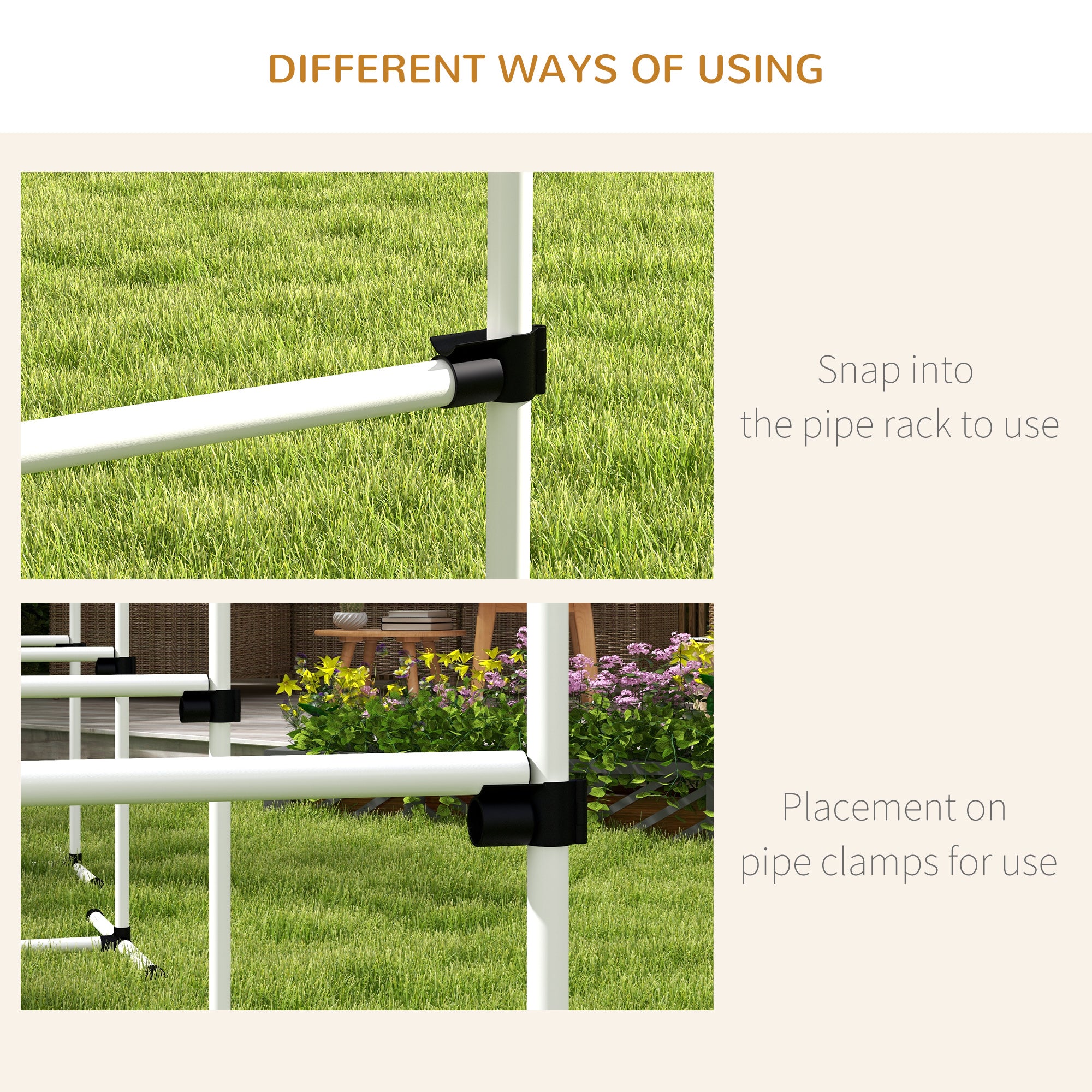 PawHut Set of 4 Dog Training Agility Gear Adjustable Jump Bar Pet Exercise Kit with Carrying Bag (White)