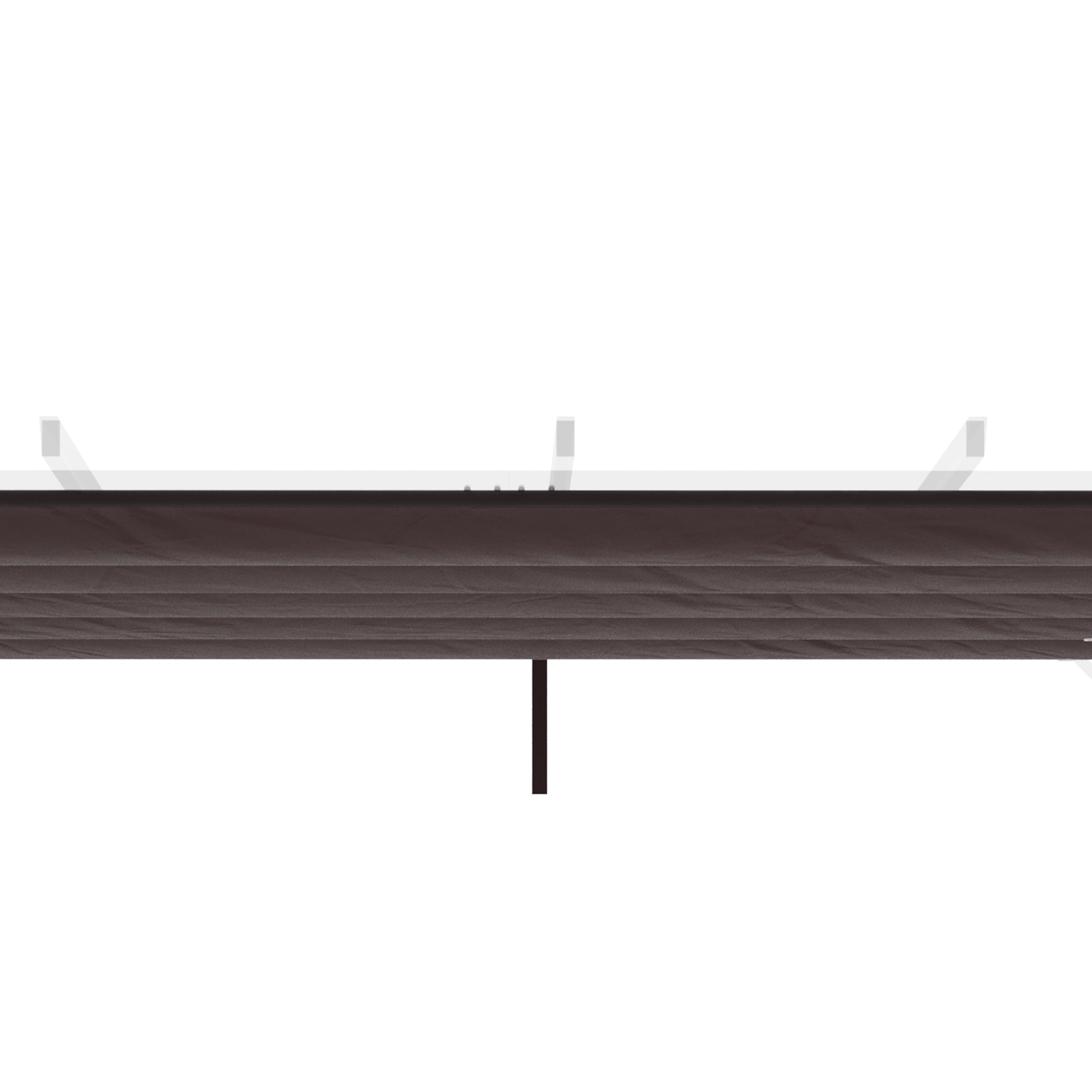 Outsunny Retractable Replacement Pergola Canopy for 10' x 10' Pergola, Pergola Cover Replacement, Coffee