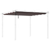 Outsunny Retractable Replacement Pergola Canopy for 10' x 10' Pergola, Pergola Cover Replacement, Coffee