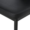 HOMCOM Dining Table Set for 4, 5-Piece Rectangular Glass Kitchen Table and Chairs with Metal Frame and Faux Leather Upholstery for Dining Room, Living Room, Black