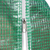 Outsunny 10' x 10' x 6.5' Walk-in Tunnel Hoop Greenhouse, Polyethylene PE Cover, Steel Frame, Roll-Up Zipper Door & Windows for Flowers, Vegetables, Tropical Plants, Green