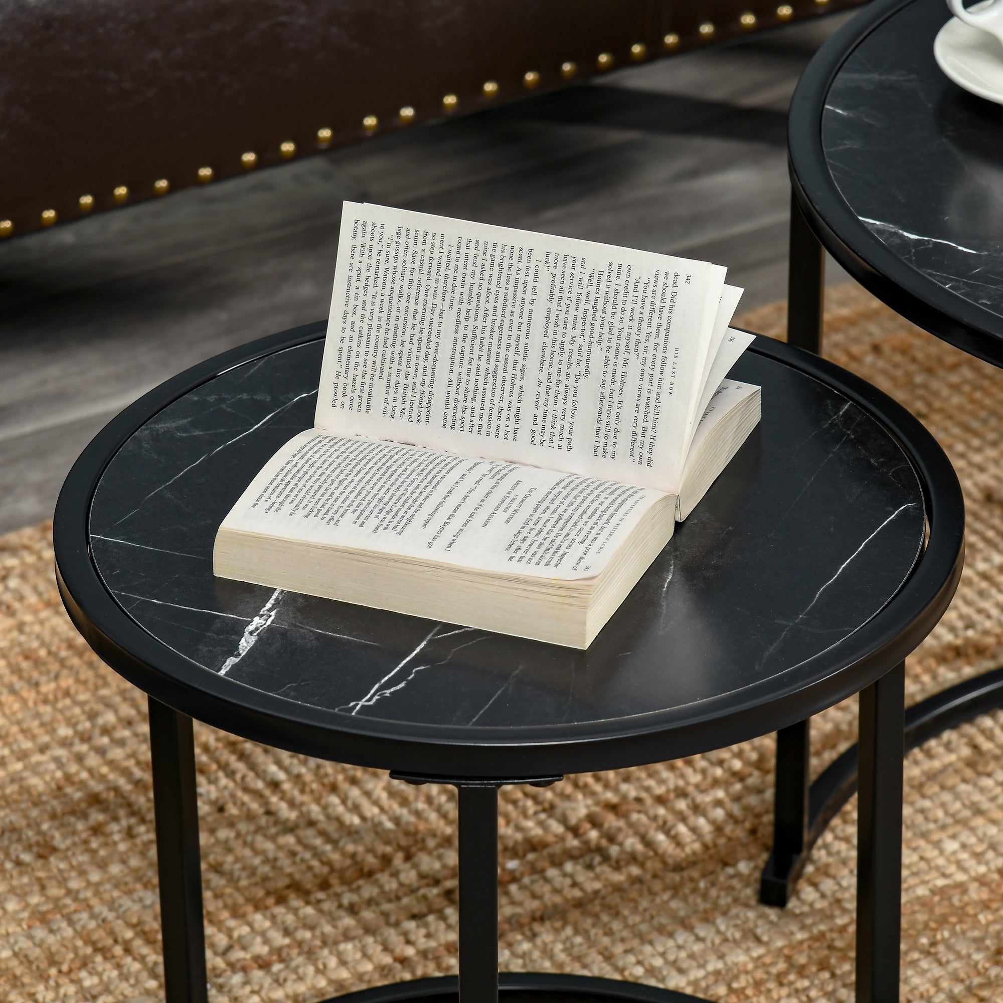 HOMCOM Nesting Tables, 23.6
