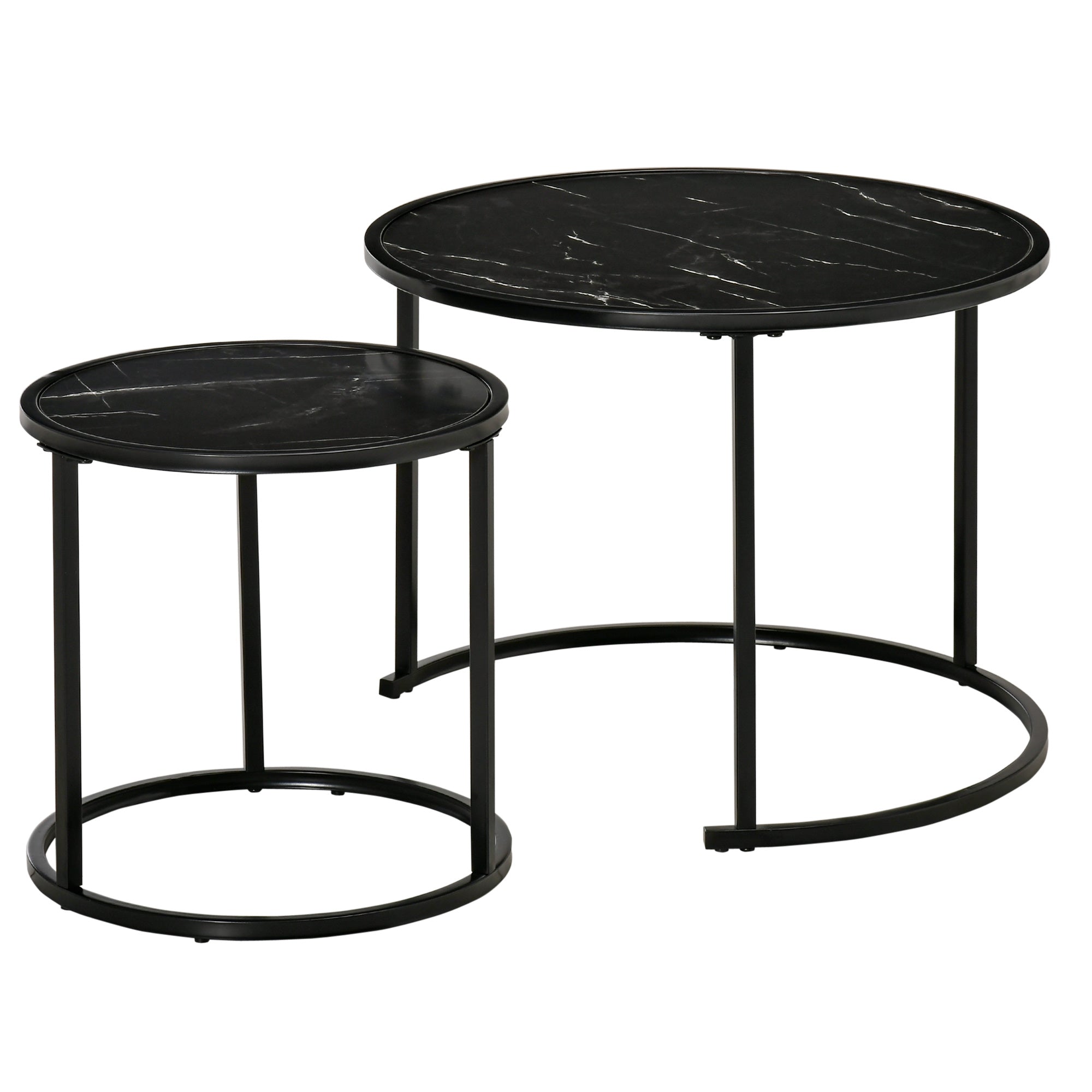 HOMCOM Nesting Tables, 23.6
