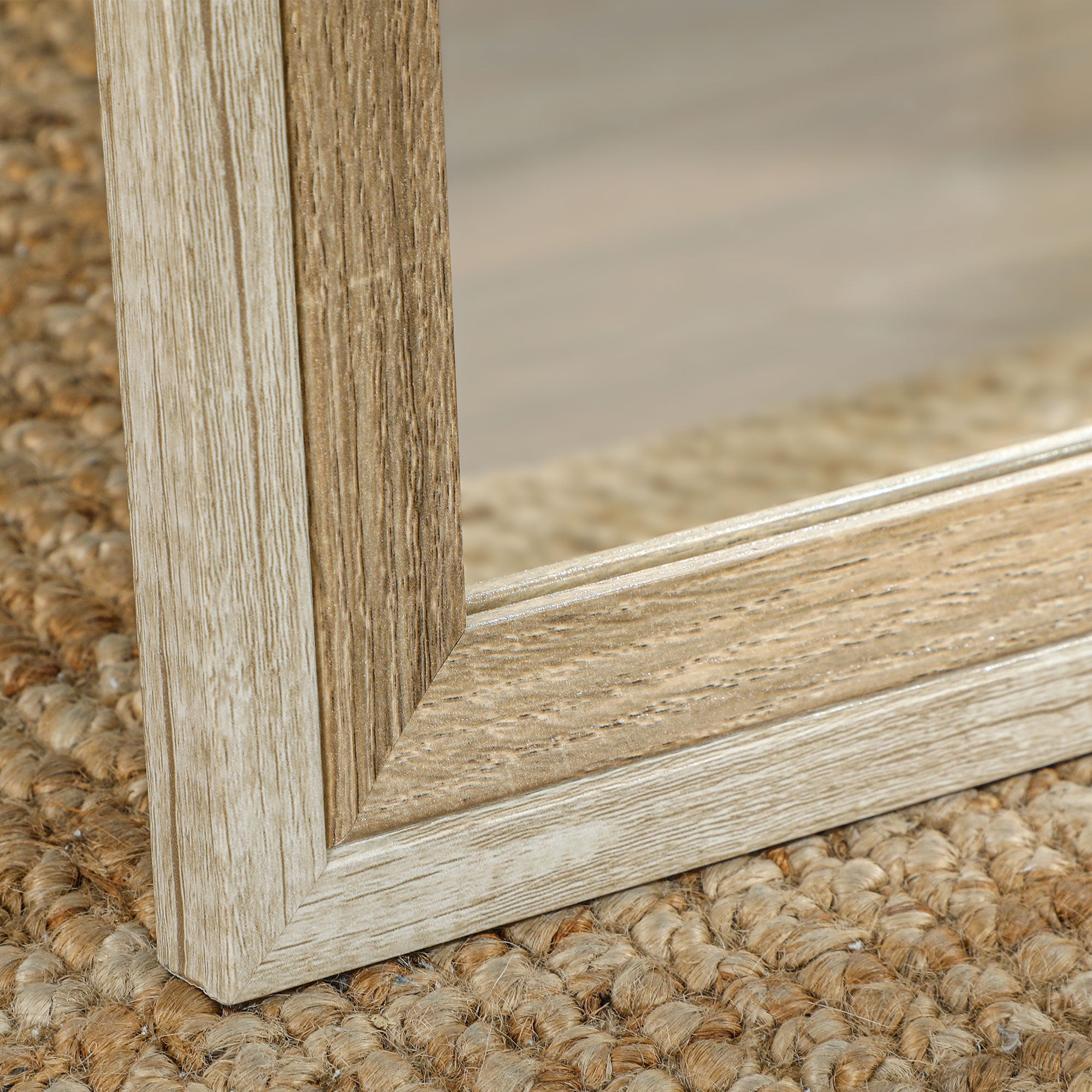 HOMCOM Full Length Mirror, 64" x 21" Full Body Mirror with Frame, Free Standing, Leaning or Wall Mirror for Bedroom, Living Room, Dark Wood Grain