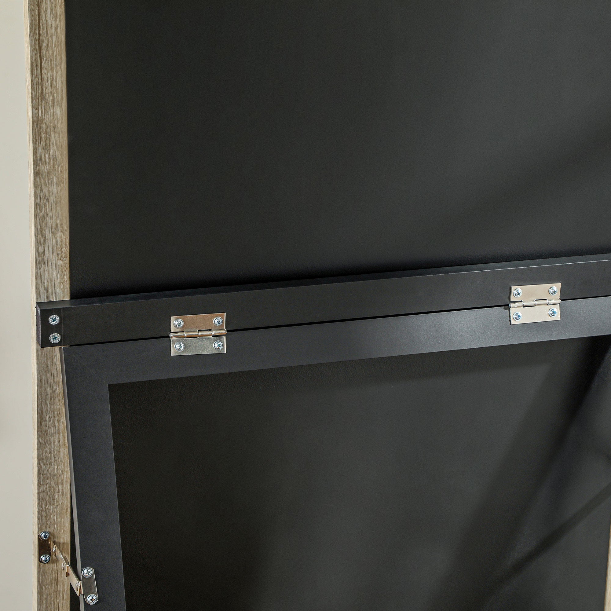 HOMCOM Full Length Mirror, 64" x 21" Full Body Mirror with Frame, Free Standing, Leaning or Wall Mirror for Bedroom, Living Room, Dark Wood Grain