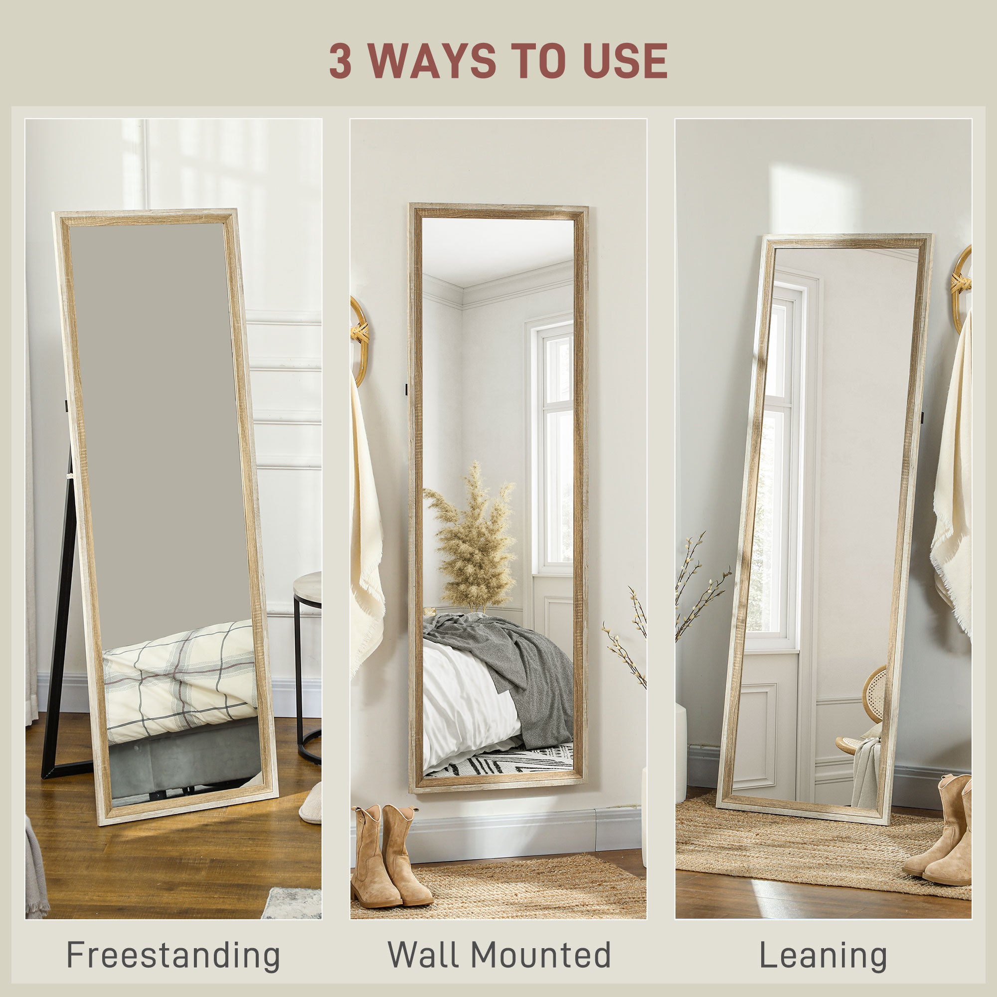 HOMCOM Full Length Mirror, 64