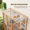 PawHut Catio Outdoor Cat Enclosure, Large Wooden Cat House with 6 Jumping Platforms, Scratching Post, 2 Ramps, Waterproof Roof, Outdoor Cat Cage for 2-3 Kittens, 64" x 24" x 99"