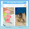 PawHut Hamster Cage, Large Small Animal House, 5-Level Guinea Pig Cage Gerbil Haven, Tunnel Tube System, with Water Bottle, Exercise Wheel, Food Dish, Ramps, Blue